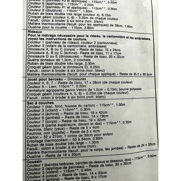 McCalls Sewing pattern 3761 baby quilt Nursery dinosaur - Picture 8 of 9